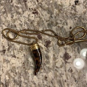 Michael kors horn necklace tortoise shell